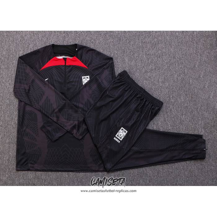 Chandal de Sudadera del Corea del Sur 2022-2023 Negro